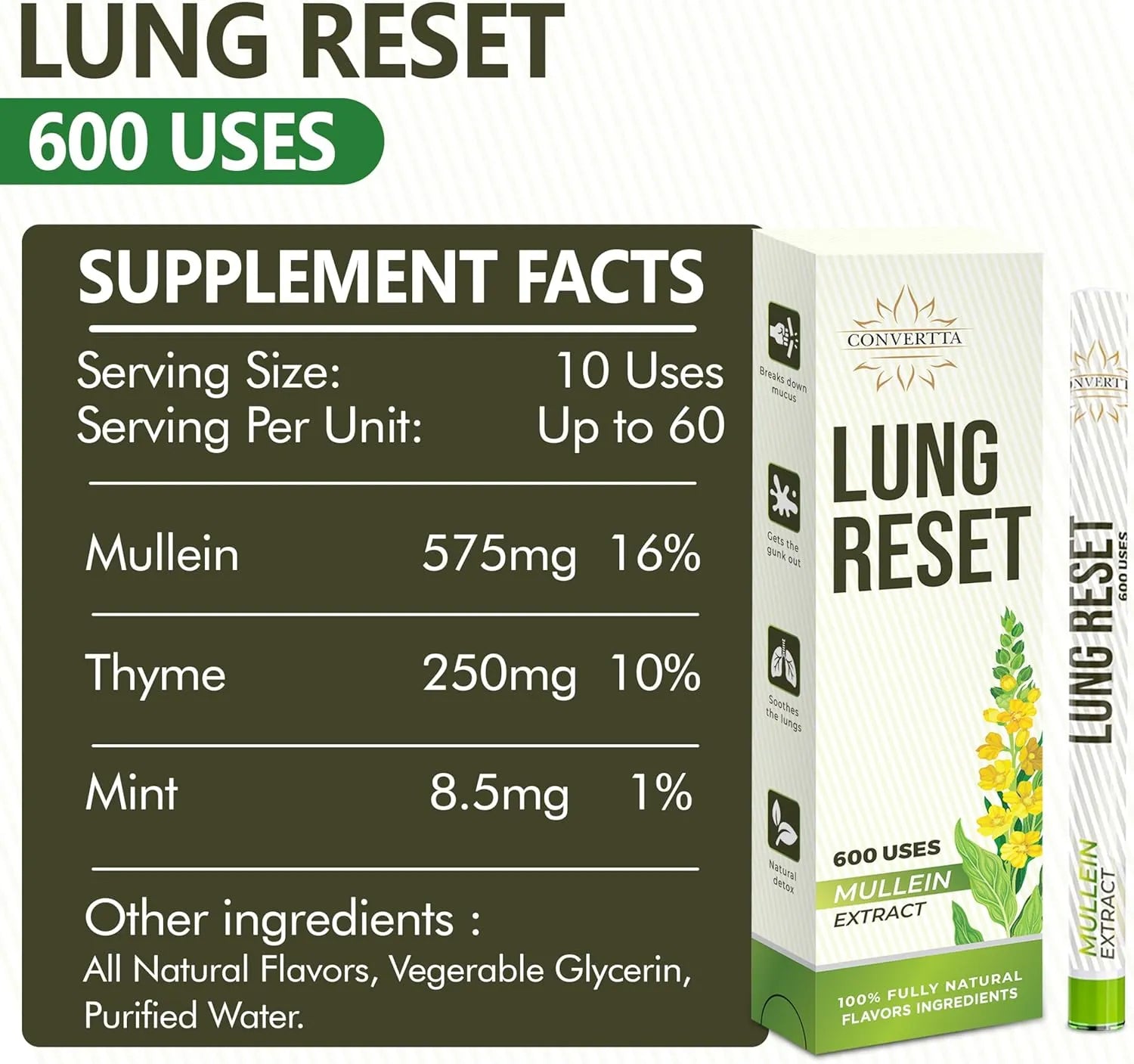 Lung Detox Mullein Diffuser Pen